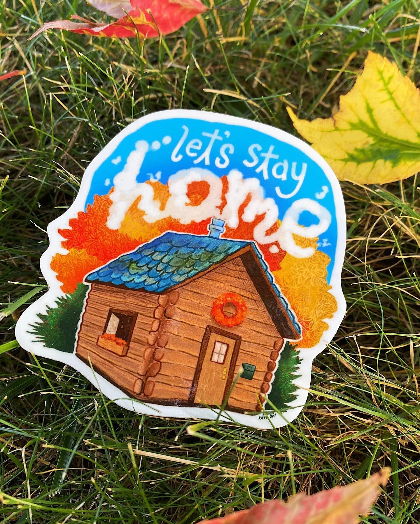 Alright you PSL-lovin&rsquo;, spooky times, cozy sweater, leaf-crunchin&rsquo; fall fans&hellip; this one&rsquo;s for you. Pick up my September sticker over on my Patreon! You get this one at the $5 We&rsquo;re Stickin&rsquo; Together tier. ❤️🍁🍂🏡