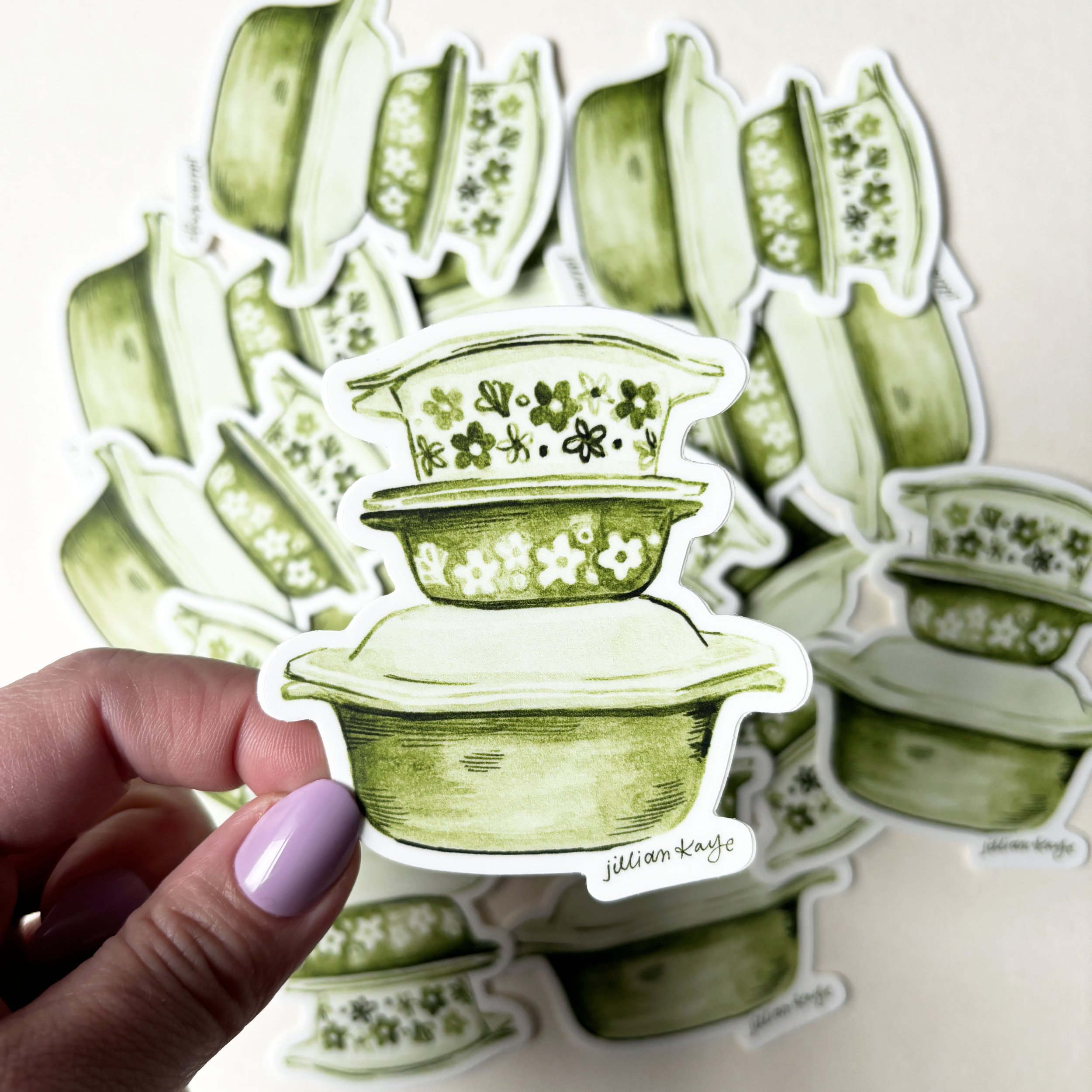 Pyrex Stack | 3" Vinyl Sticker