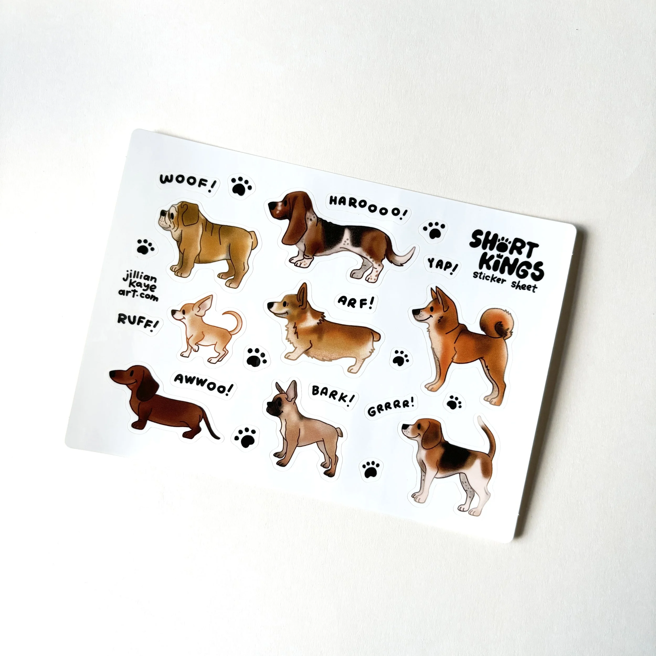 Short Kings Sticker Set | 5x7 Sticker Sheet