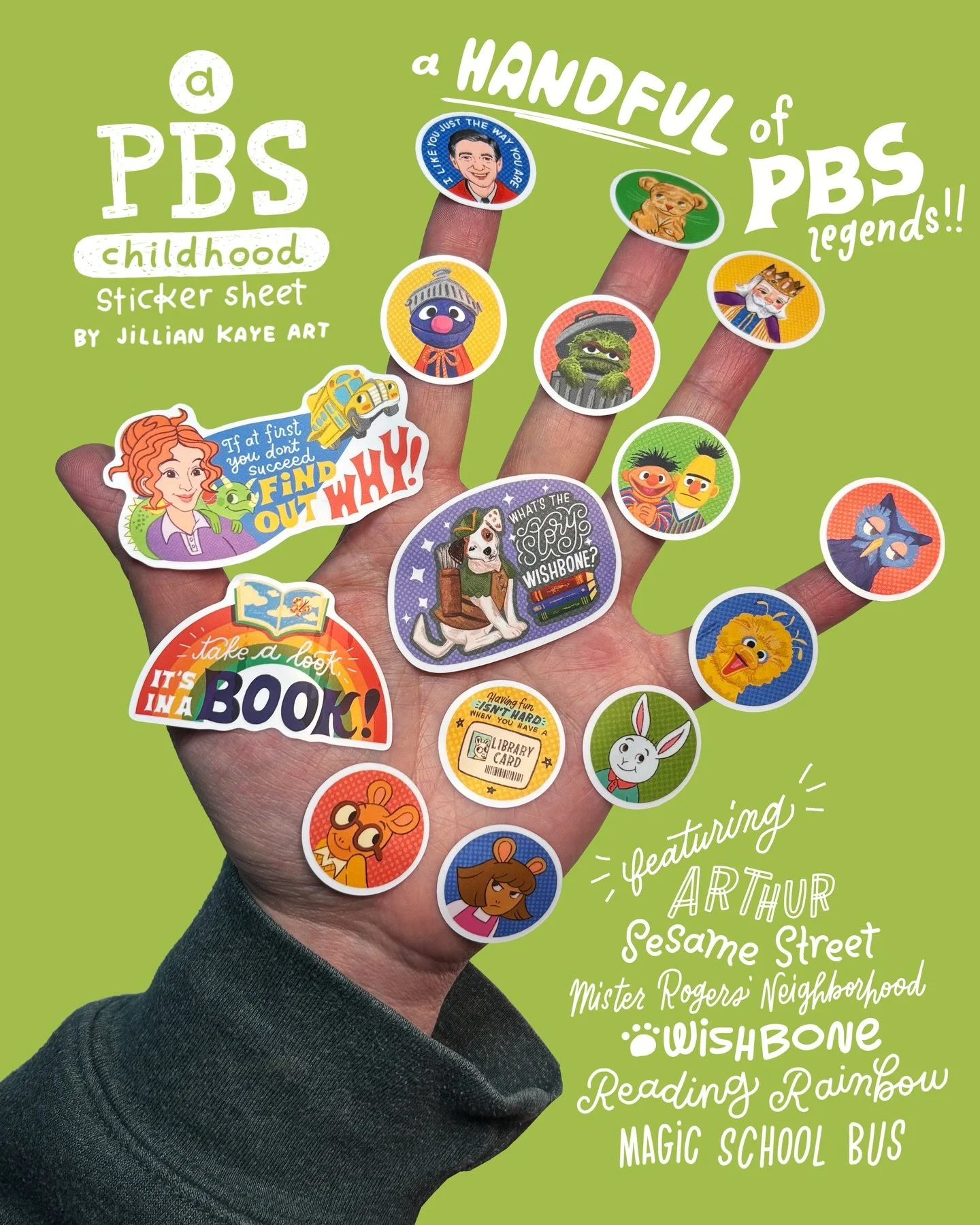 Last call for January&rsquo;s stickers! I&rsquo;m switching over my desk soon to prep February&rsquo;s stickers (stay tuned for that real soon 👀) but if you want this sticker sheet, the sticker of the month, and the free mini print &mdash; there&rsq