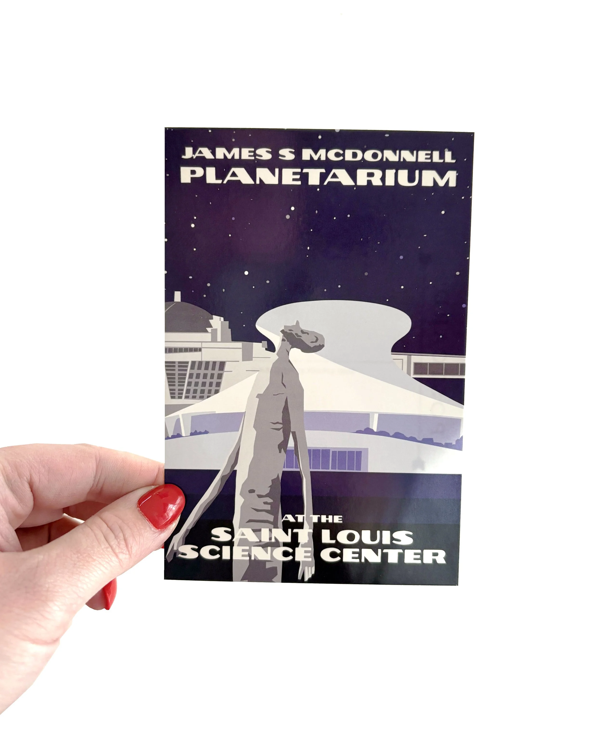 Saint Louis Science Center Planetarium 4x6 Postcard