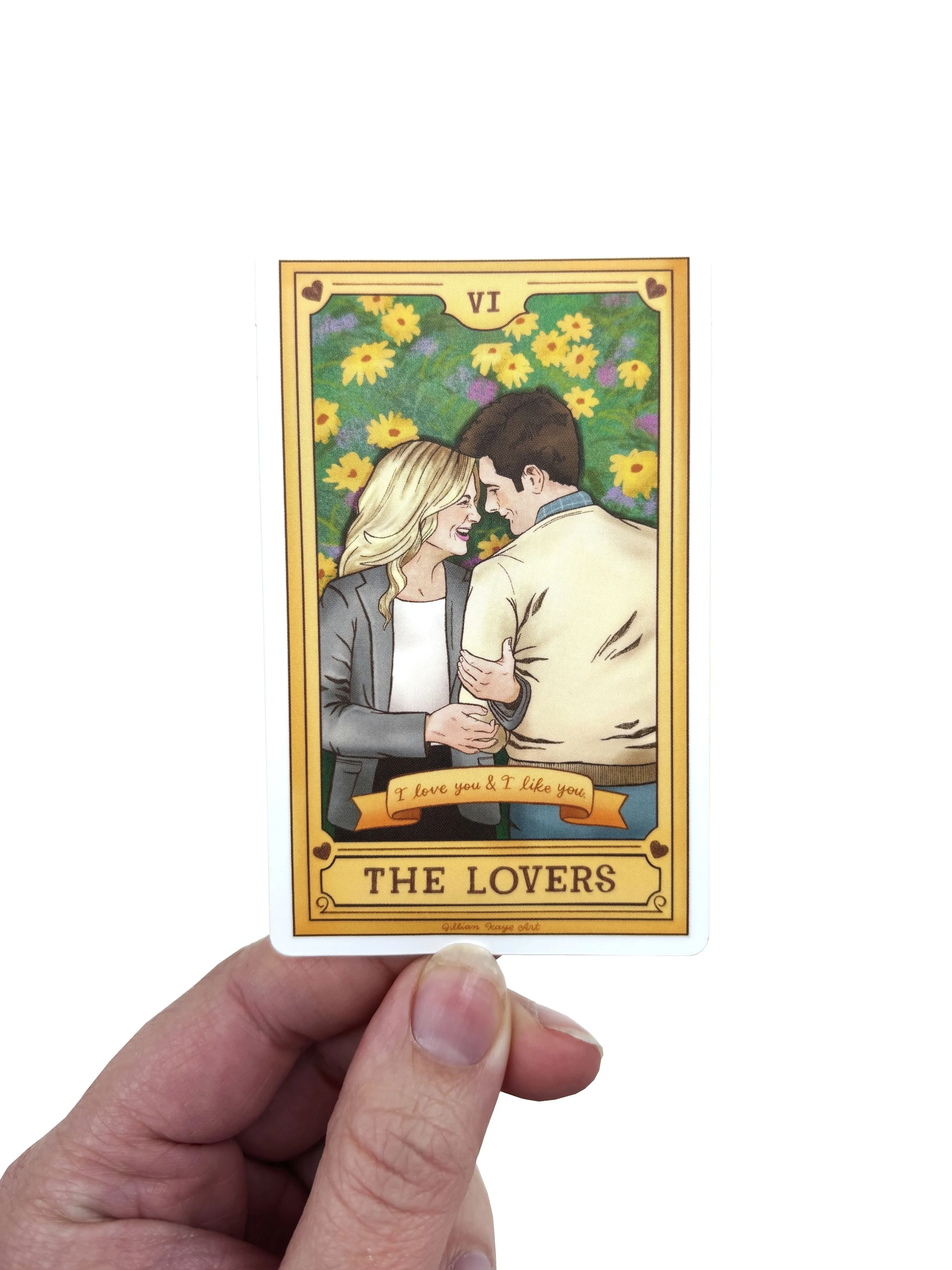 Ben + Leslie: The Lovers | 4" Vinyl Sticker