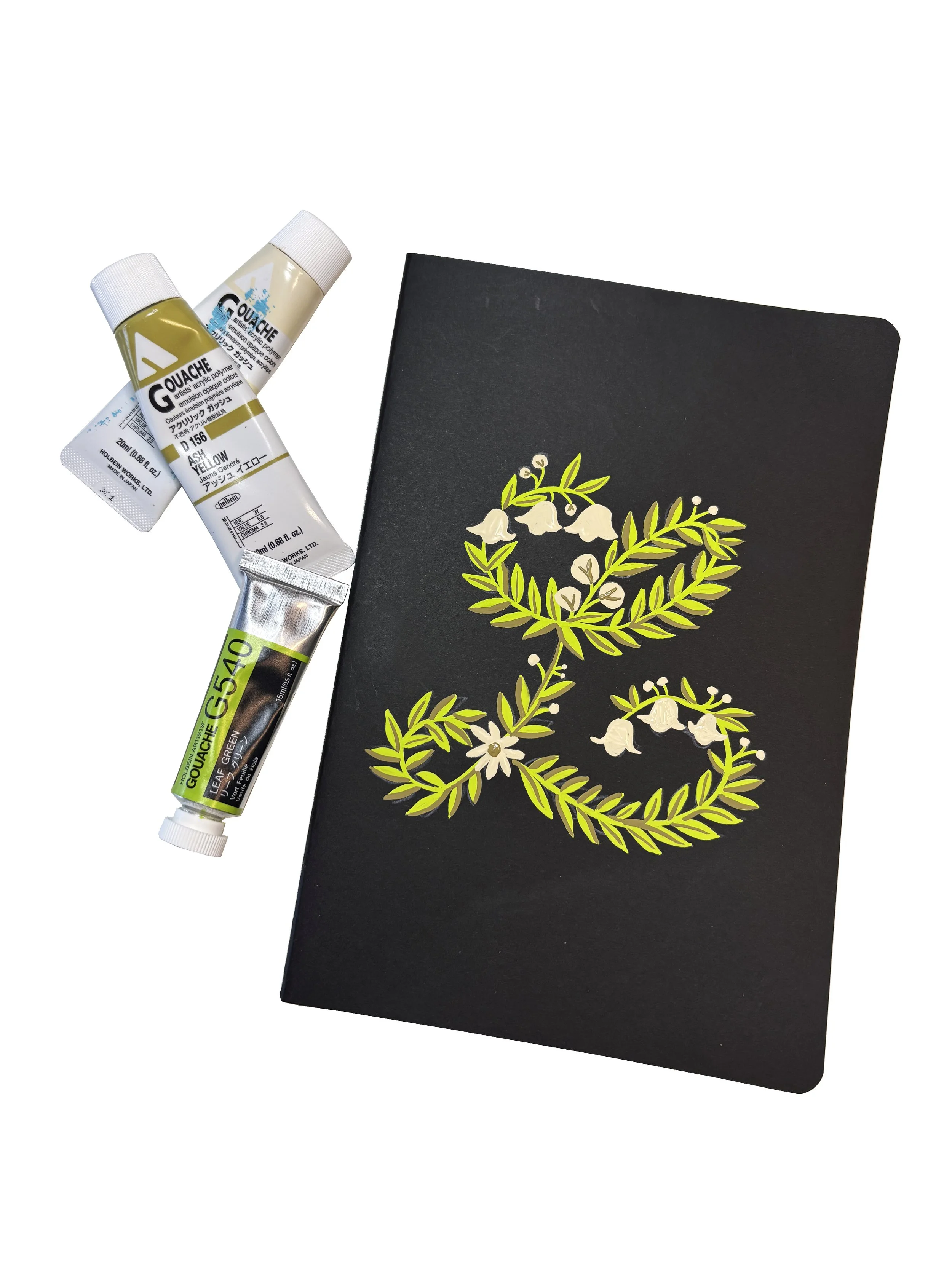 Gouache Floral Monogram Workshop
