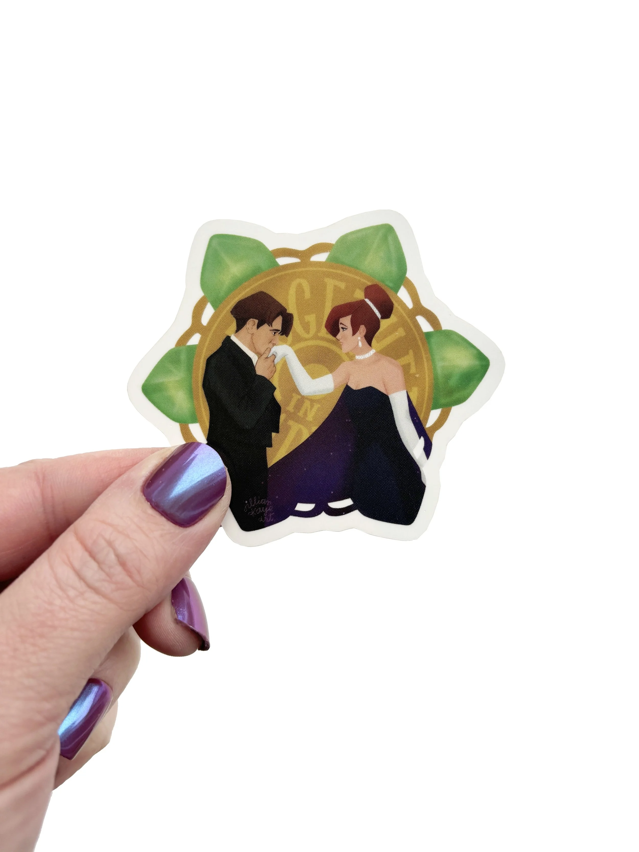 Anastasia & Dimitri | 3" Transparent Vinyl Sticker