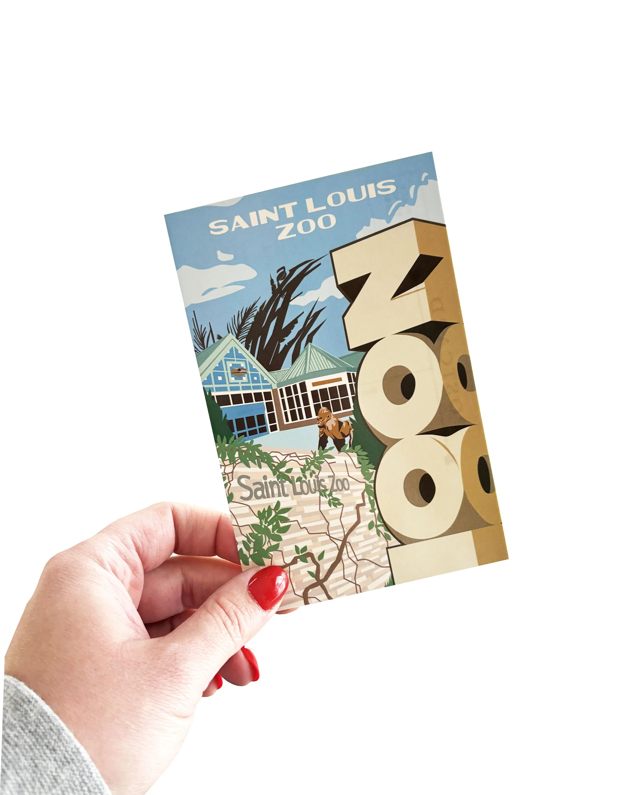 Saint Louis Zoo 4x6 Postcard