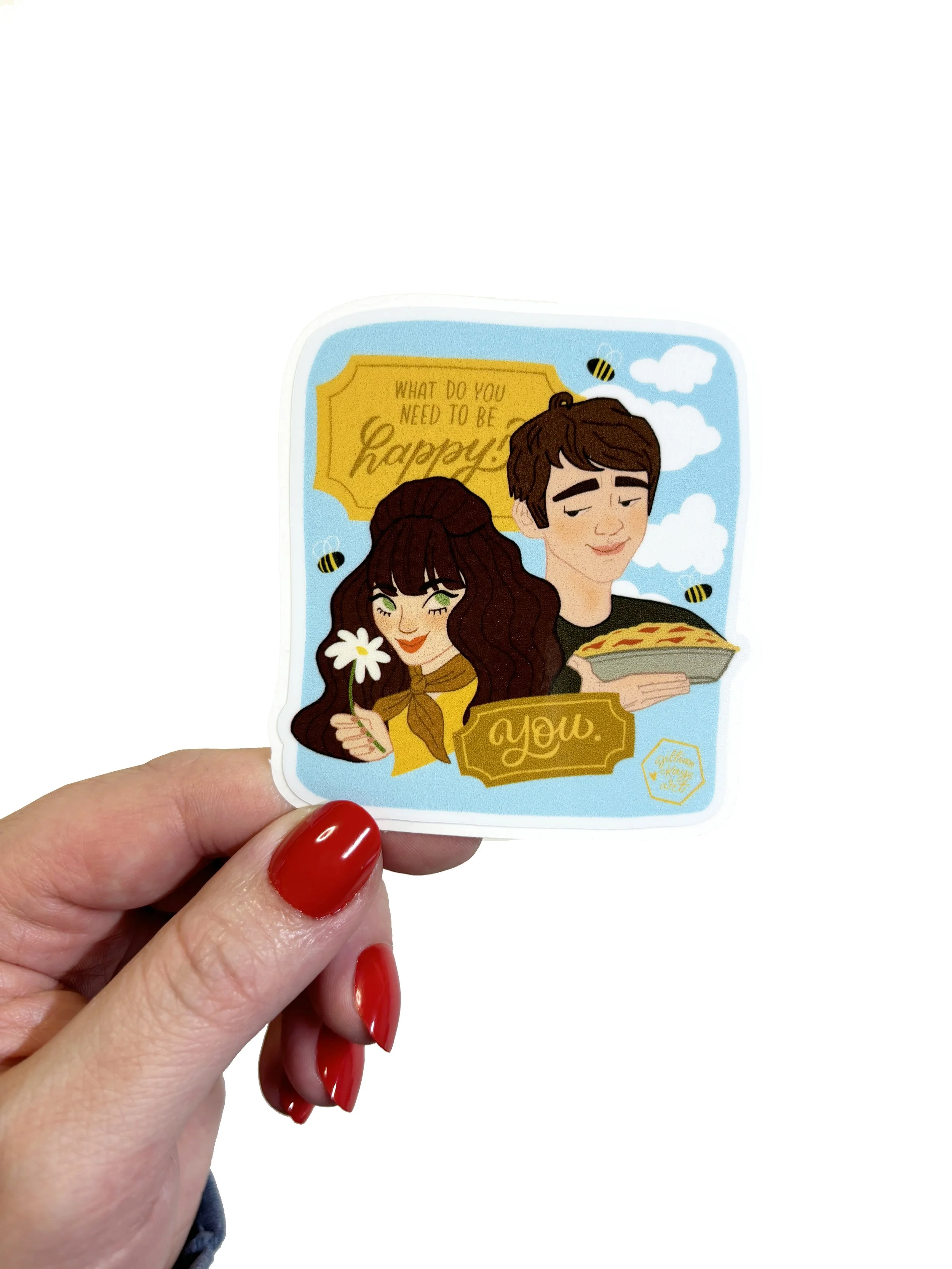 Pushing Daisies | 3" Vinyl Sticker