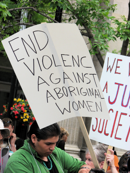 End Violence Against Aboriginal Women (image - Grant Neufeld)