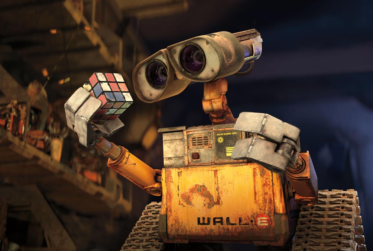 one vision of a Robot Historian, from the Pixar movie WALL-E .
