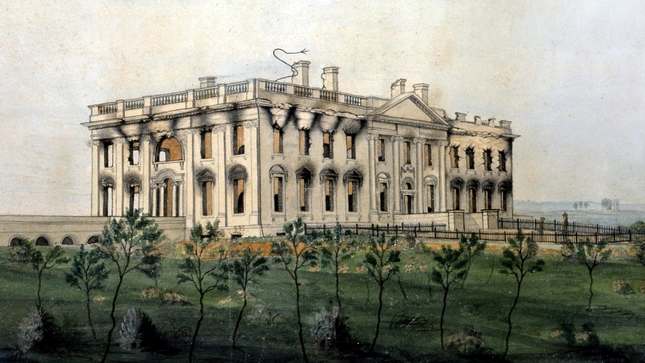 The President's Mansion by George Munger, via Wikipedia .