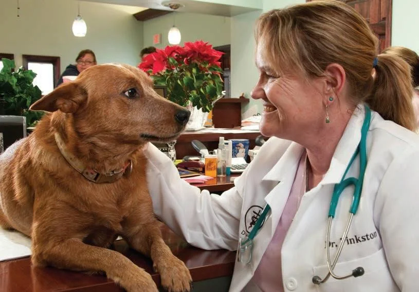 Dr. Kelly Pinkston DVM, and her late beloved Hija.