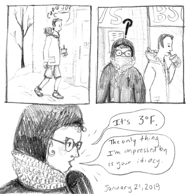 Diary Comic: Freezing