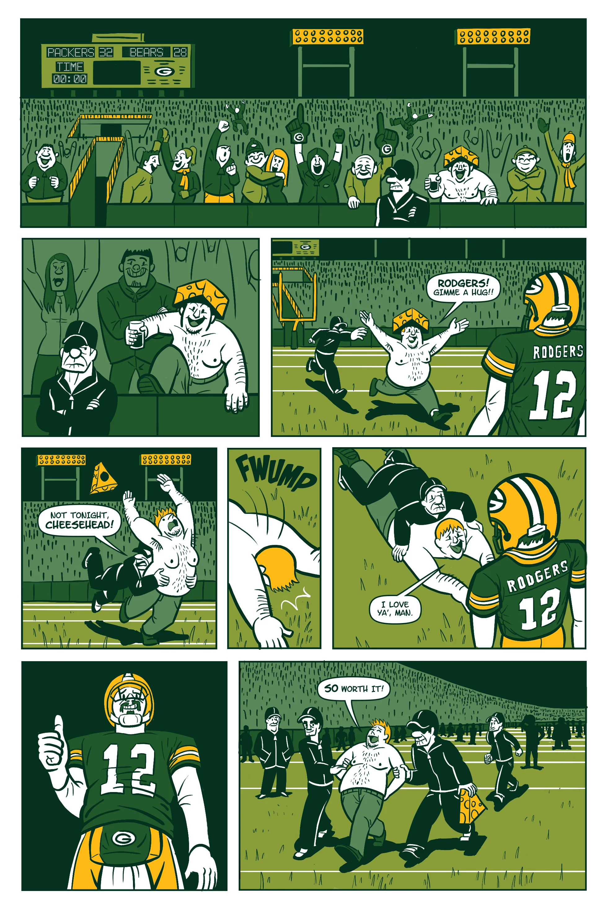 Run, Cheesehead, Run!