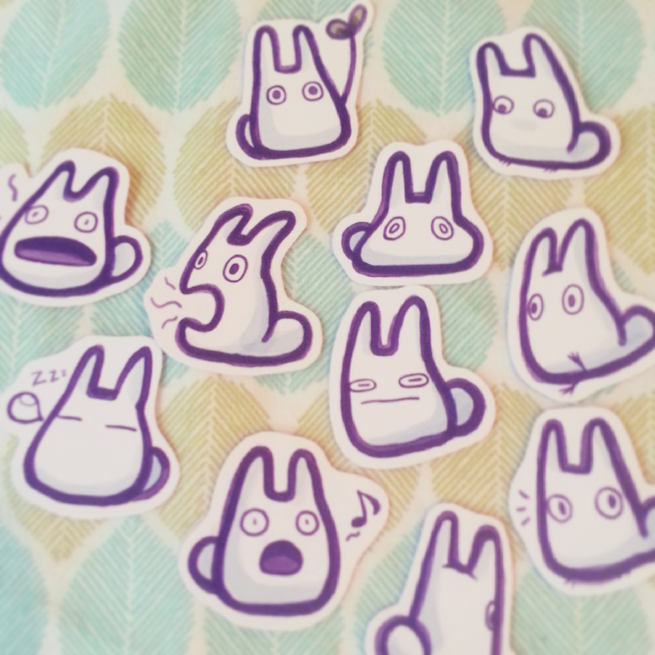  Totoro Mini Stickers 