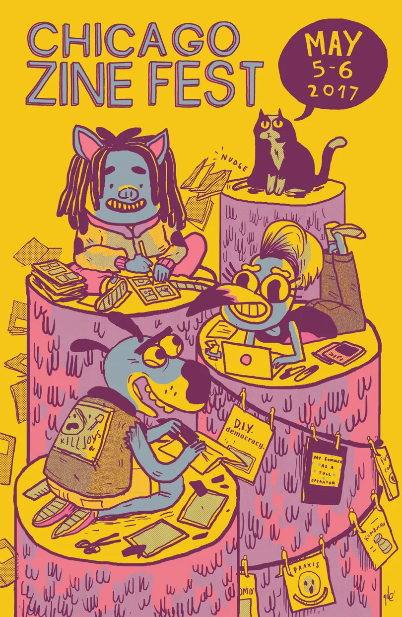Poster artwork done by Mike Centeno .