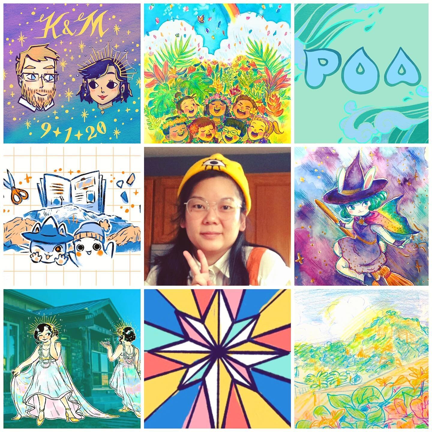 Happy 2021!  Thanks for following me into the new year ✨🎍✨. Here&rsquo;s my #artvartist &amp; #topnine2020 as a lil update. 

Most of the art I made last year wasn&rsquo;t public (or even the usual kind of projects I make). Just hoping to take it sl