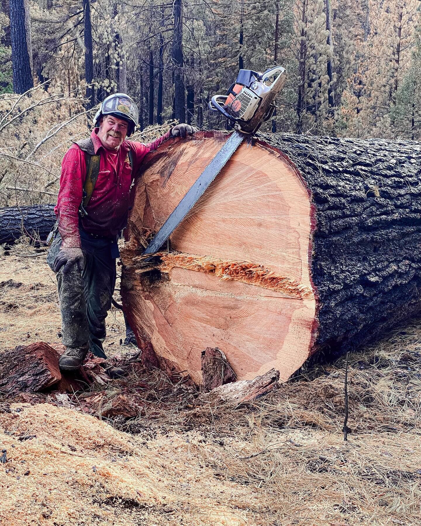 Tom &ldquo;The Legend&rdquo; Nealy with a nice one on a fire in Nor Cal. #bigwood