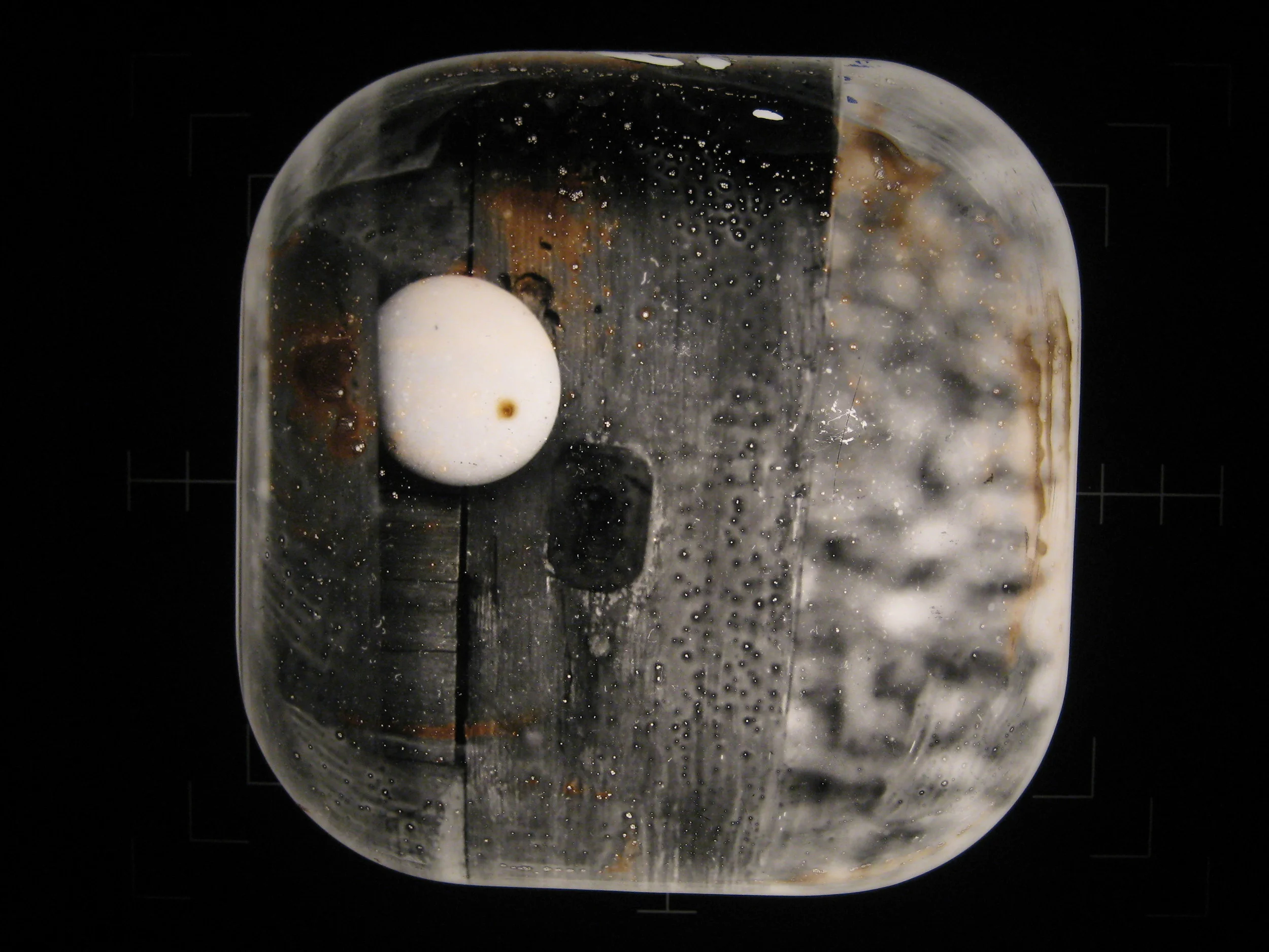 Liquid light on glass