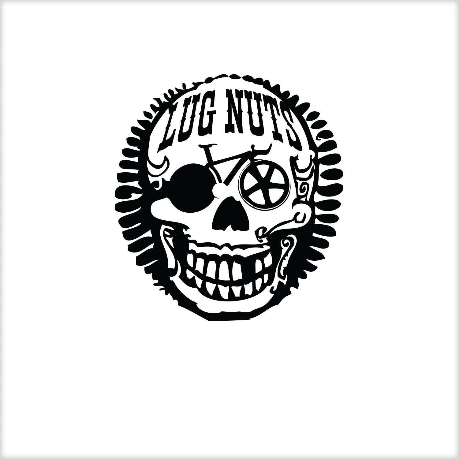 A logo created for Lug Nuts, a cycling team.