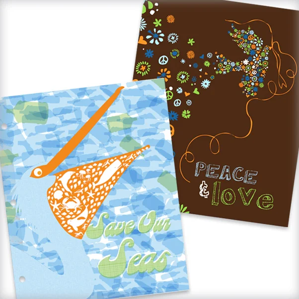 Notebook and folder design for Class Act .