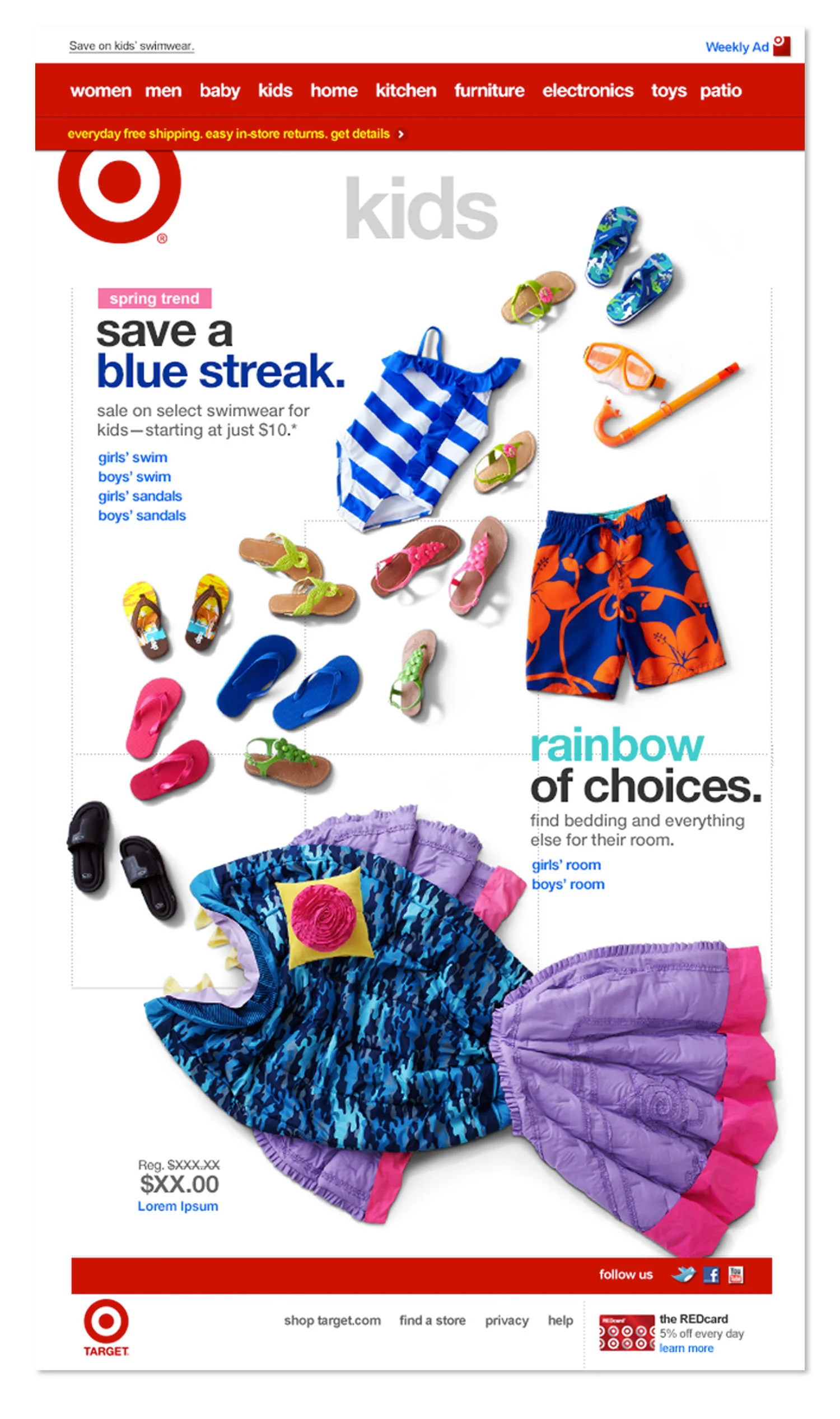 Client: Target Creative Manager: Paul Wilde L'Heurheux Photography: Howard Bjornson Stylist: Herb Schnabel