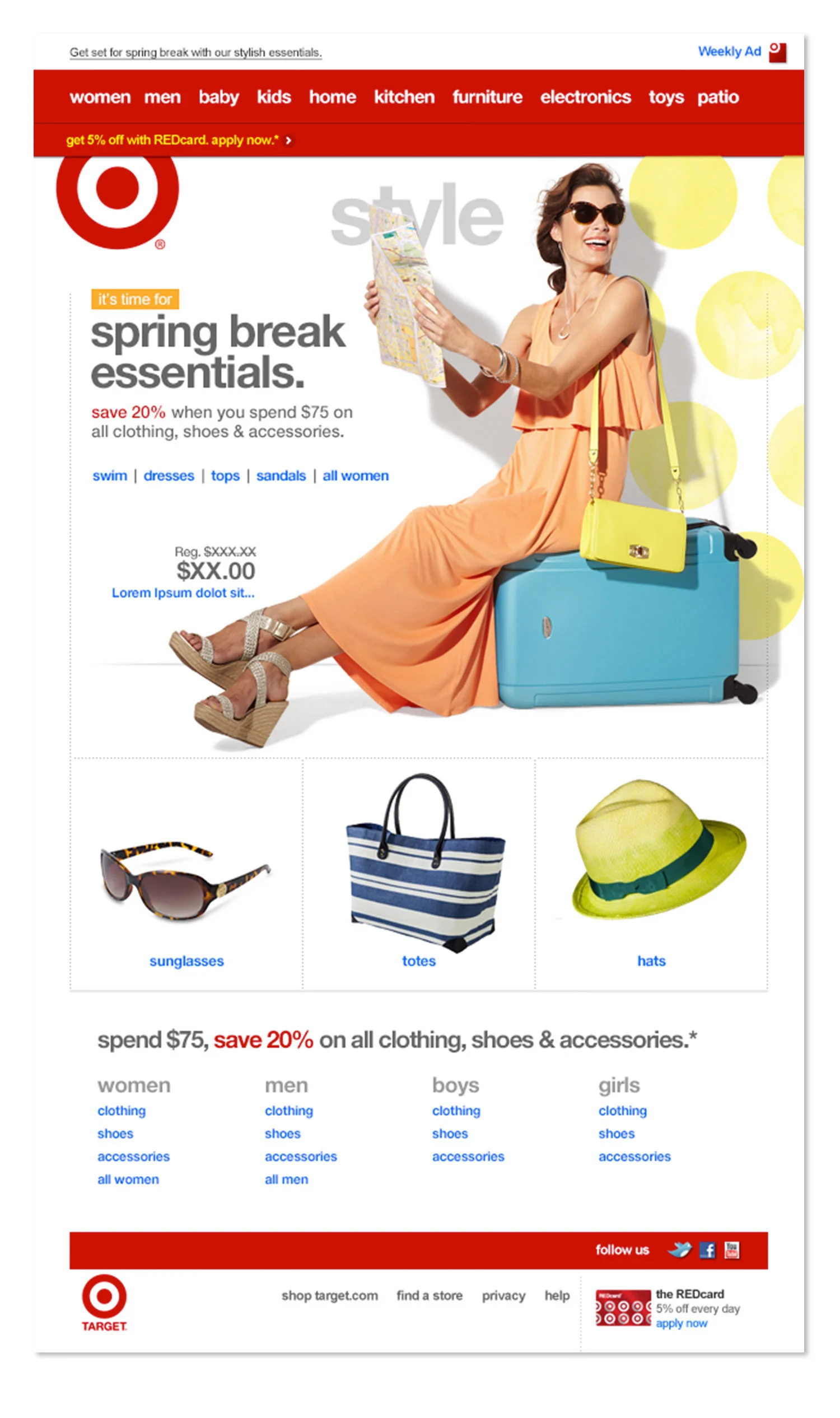 Client: Target Creative Manager: Paul Wilde L'Heurheux Senior Art Direction: Jennifer O'Brien Photography: Terry Doyle