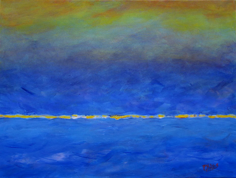   Coming Home I . 18" x 24".Acrylic on canvas.  SOLD . 