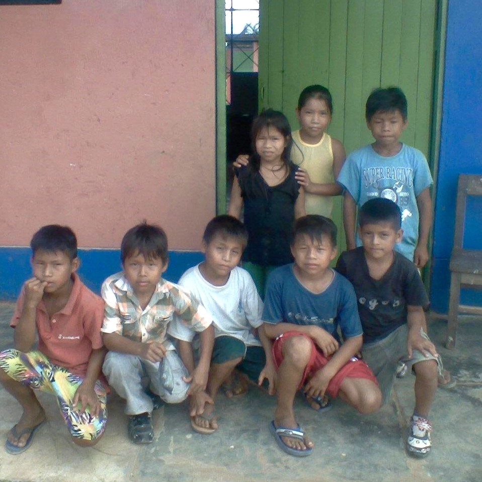 Nehemías's students in the Shipibo-Konibo community