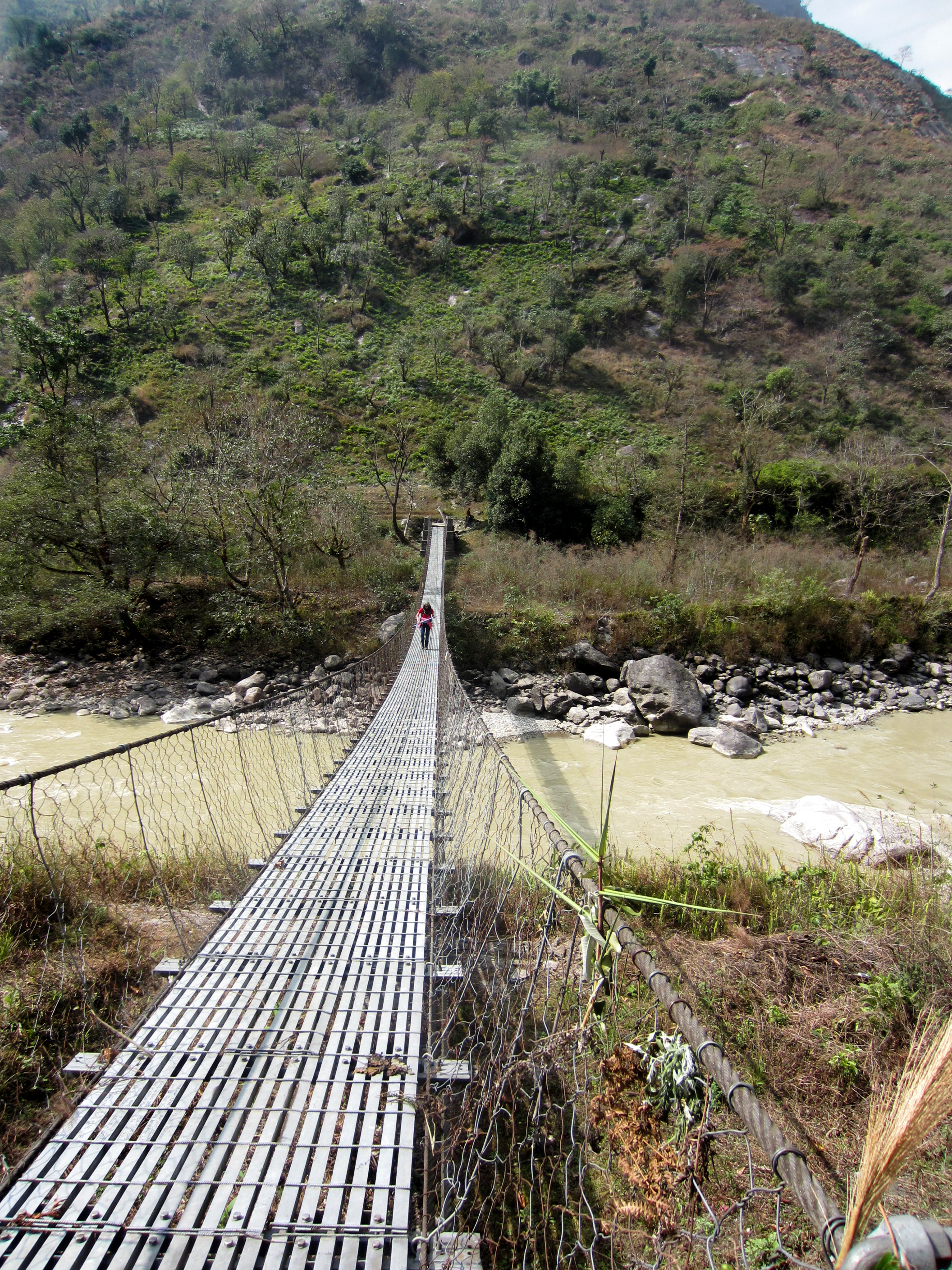  One bridge from Agatha's trek between Lhomi villages.&nbsp; 