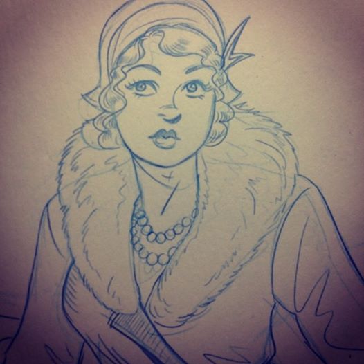 Sneak peek at pencils from Madame Frankenstein #6.