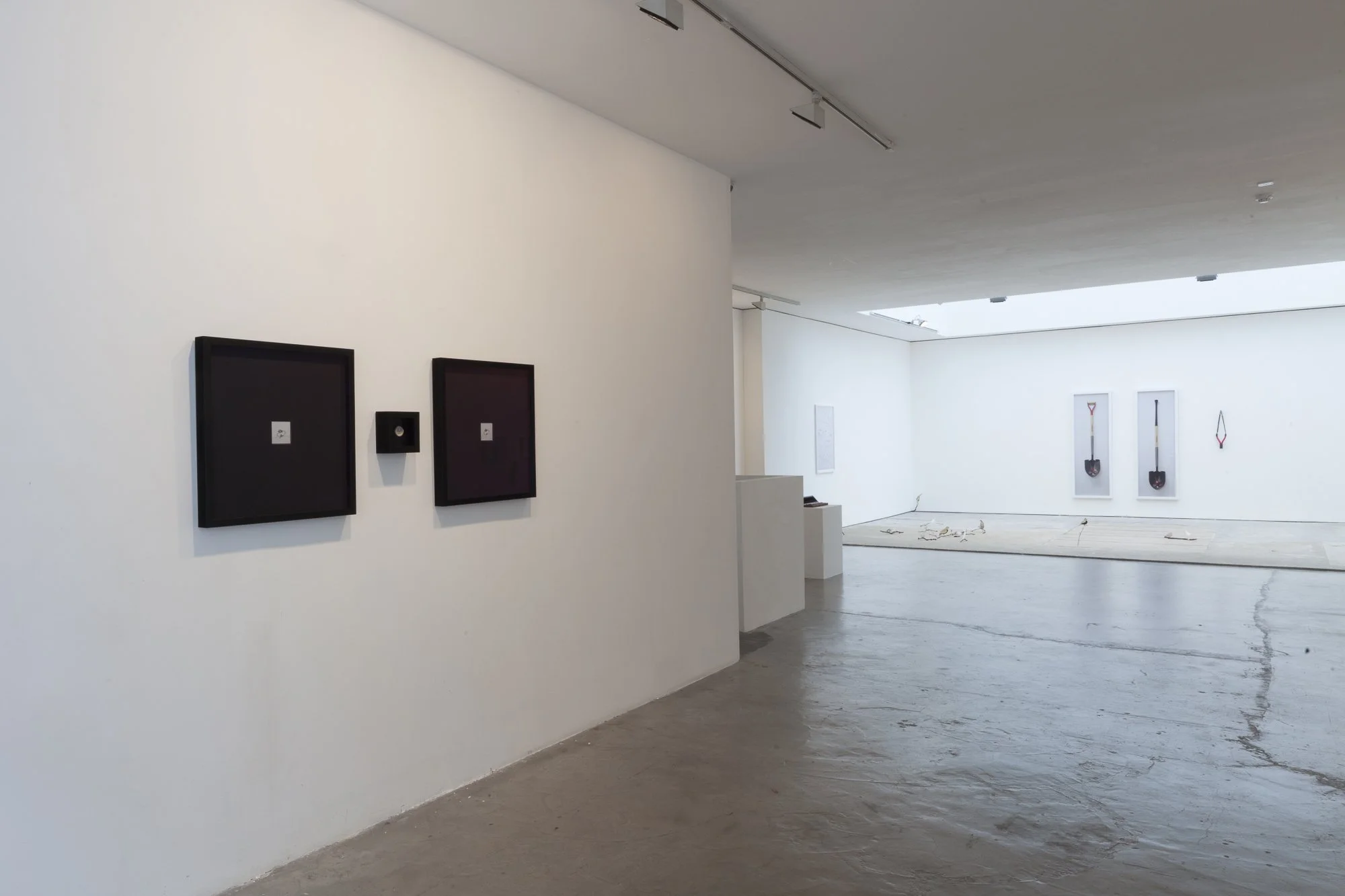  Installation view -   Diamond Ring   with   NO CASH VALUE  . 2016  A $35 silver ring from The Hudson’s Bay Company is subtly transformed: its cubic zirconia is replaced with a $1,200 diamond, engraved “Original Artwork, B.G. 2016,” and returned for 