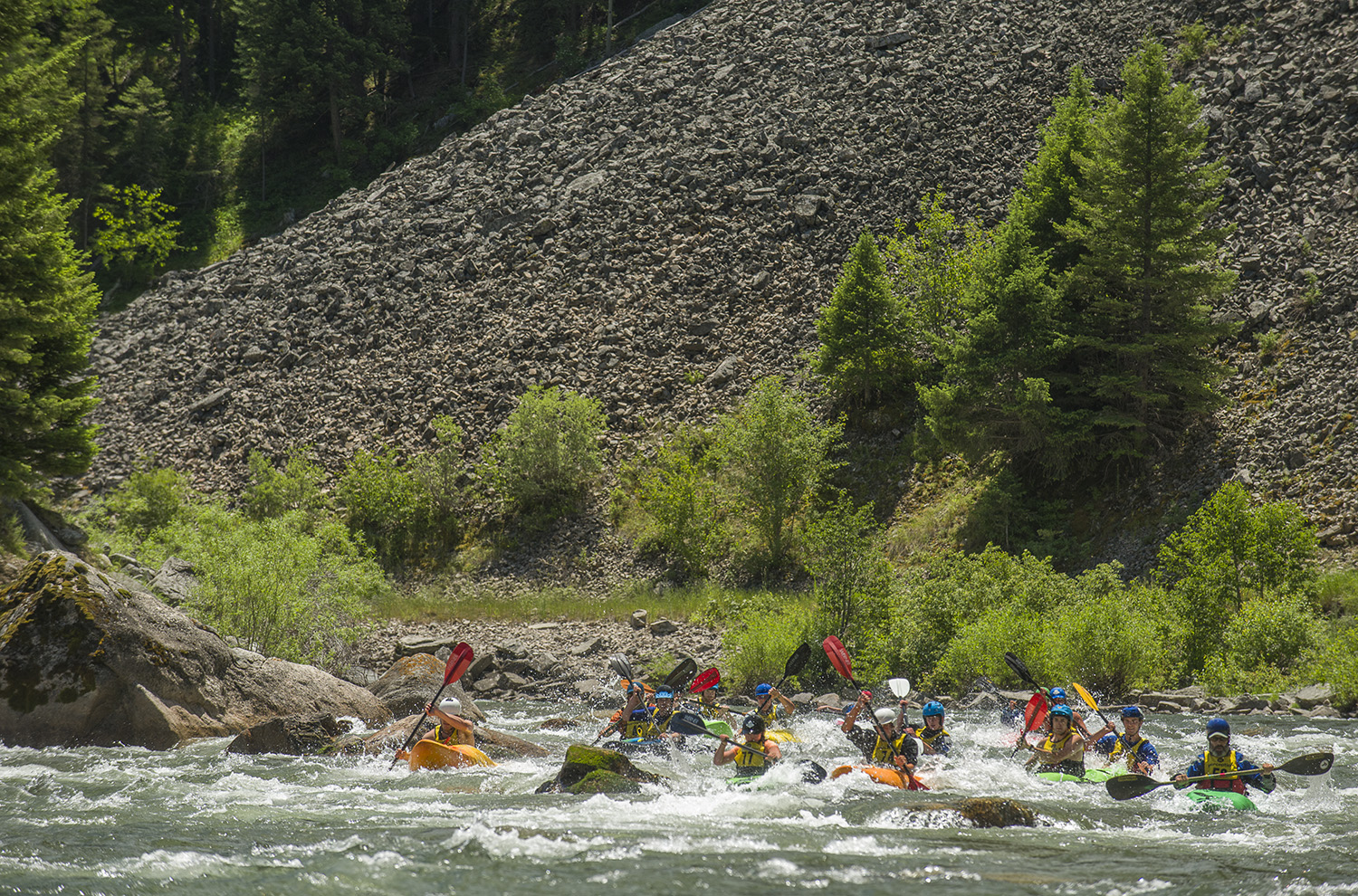 Nothing like a down river kayak race to beat the heat at the Gallatin Whitewater Festival.