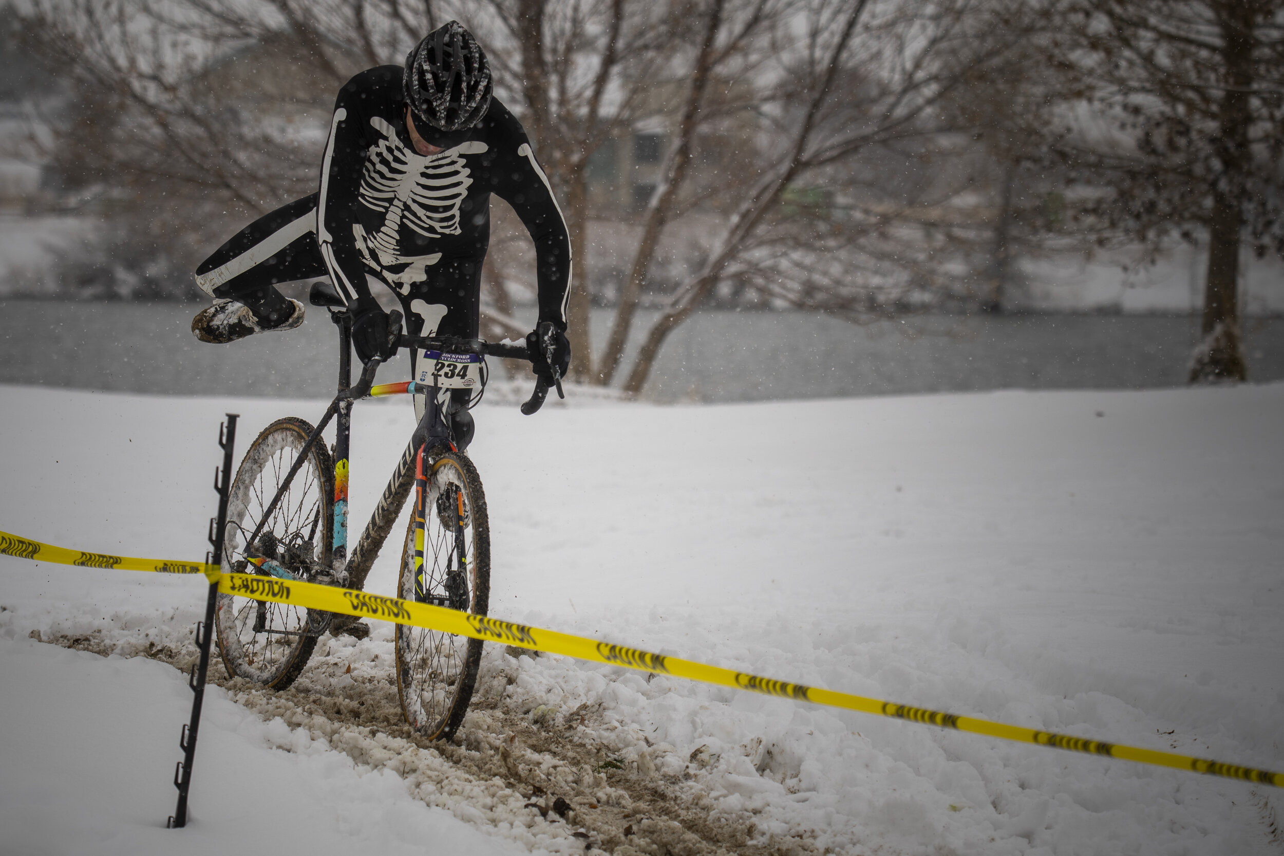  This year’s Mulecross cyclocross race was a snowy and spooky endeavor. 
