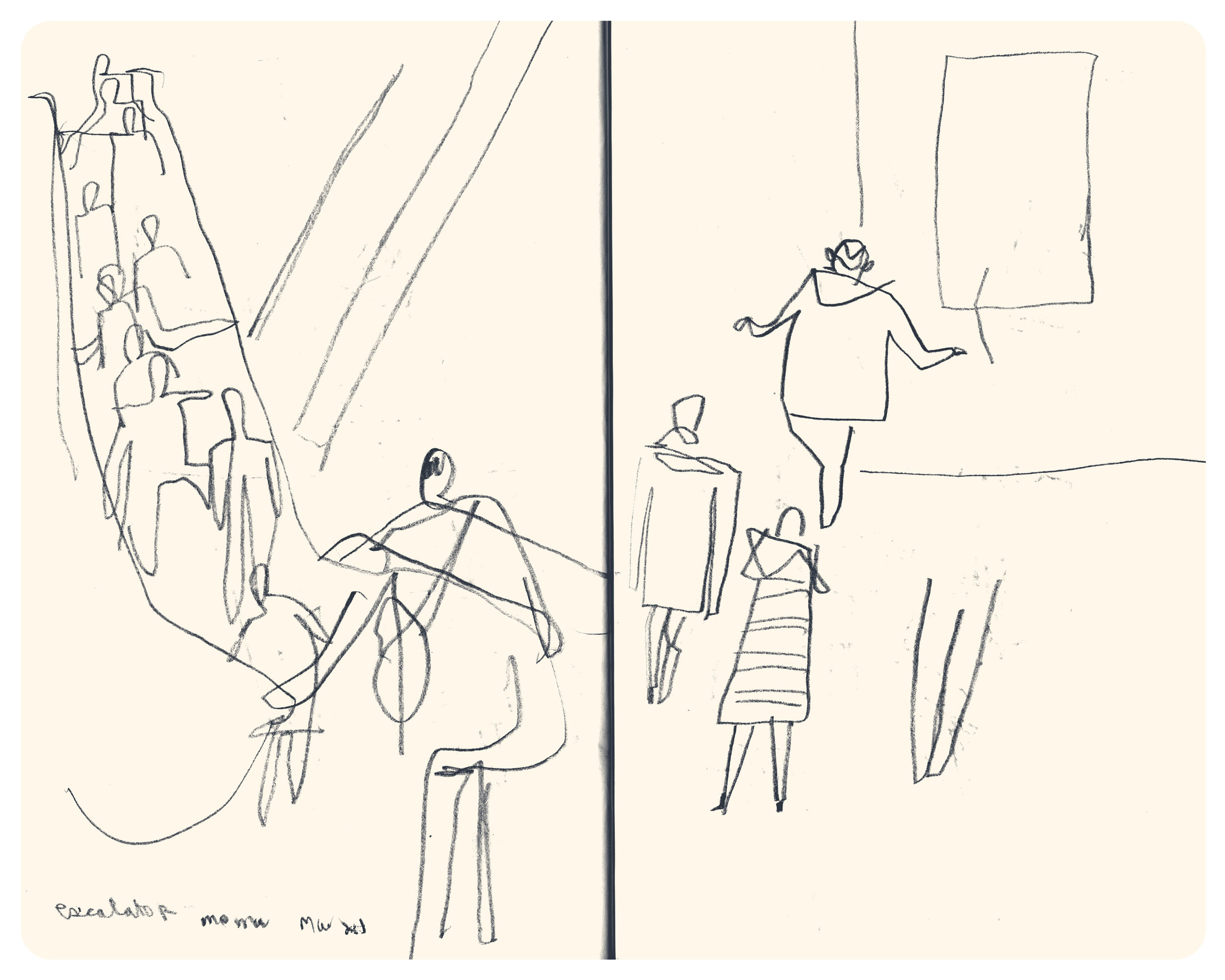Sketches from MoMA by Tom Froese
