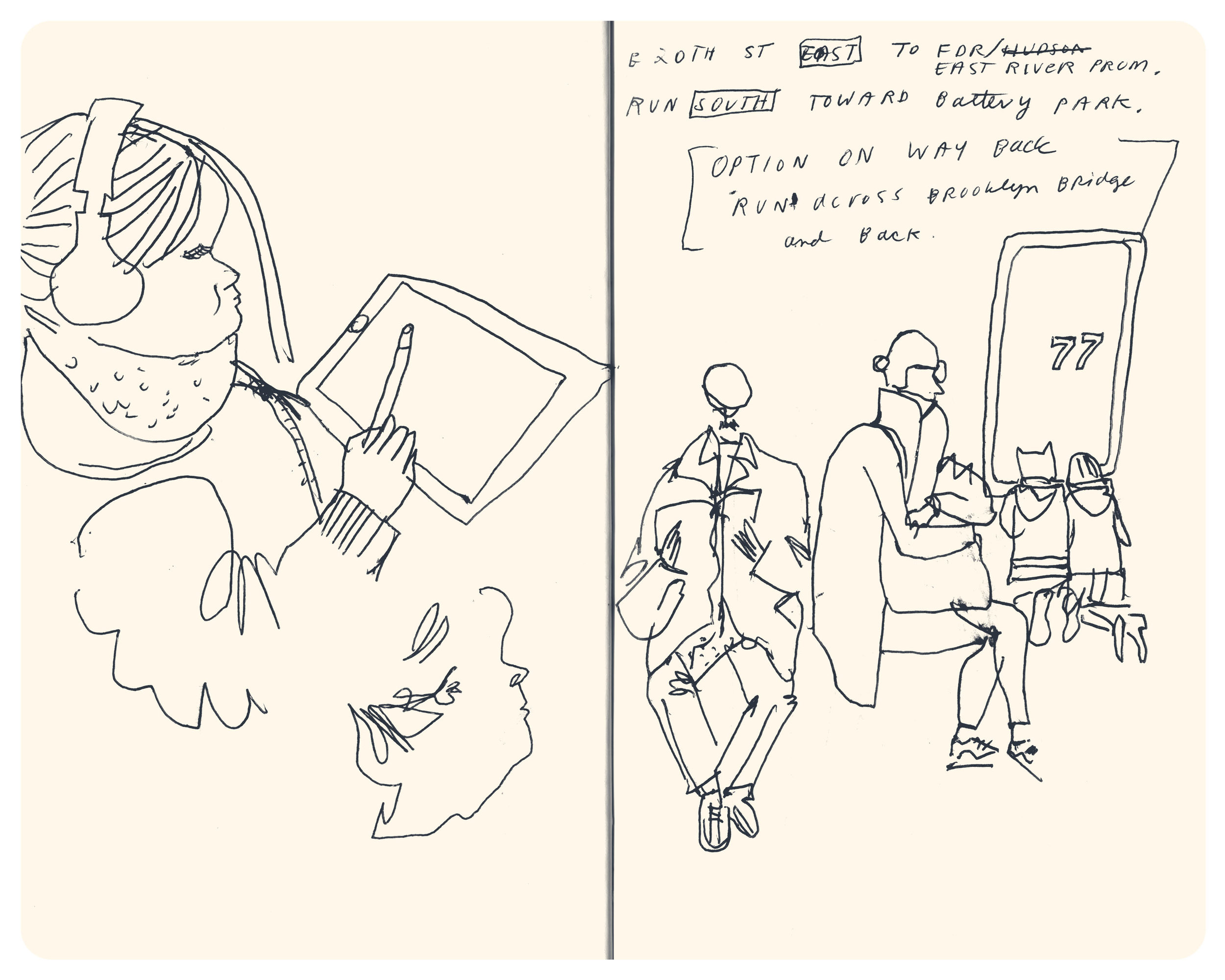 Random sketches by Tom Froese