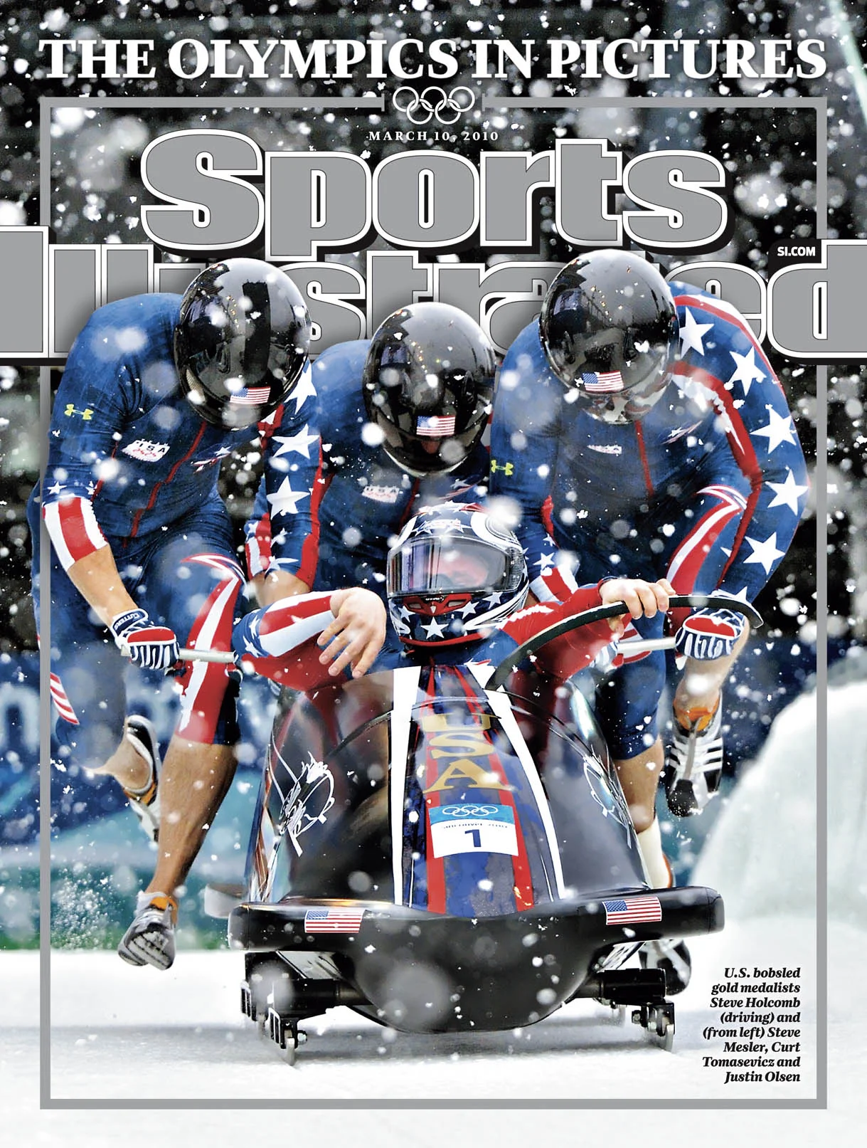 Steven Holcomb - SI Olympic 2010 Cover