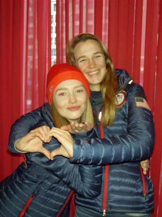 Maggie Voisin and Julia - Today Show Postcard