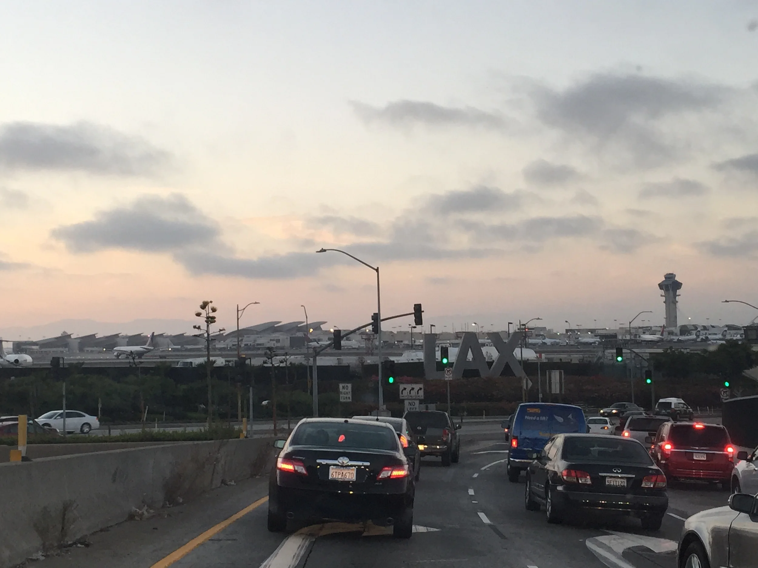 LAX view towards Tom Bradley International Airport 