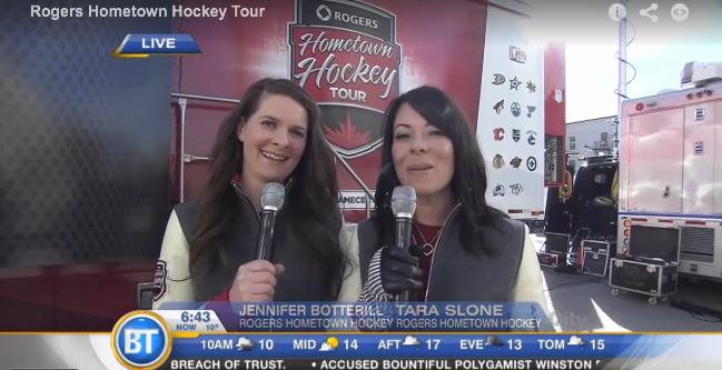 On remote with Tara Slone - Rogers Hometown Hockey 2014-15