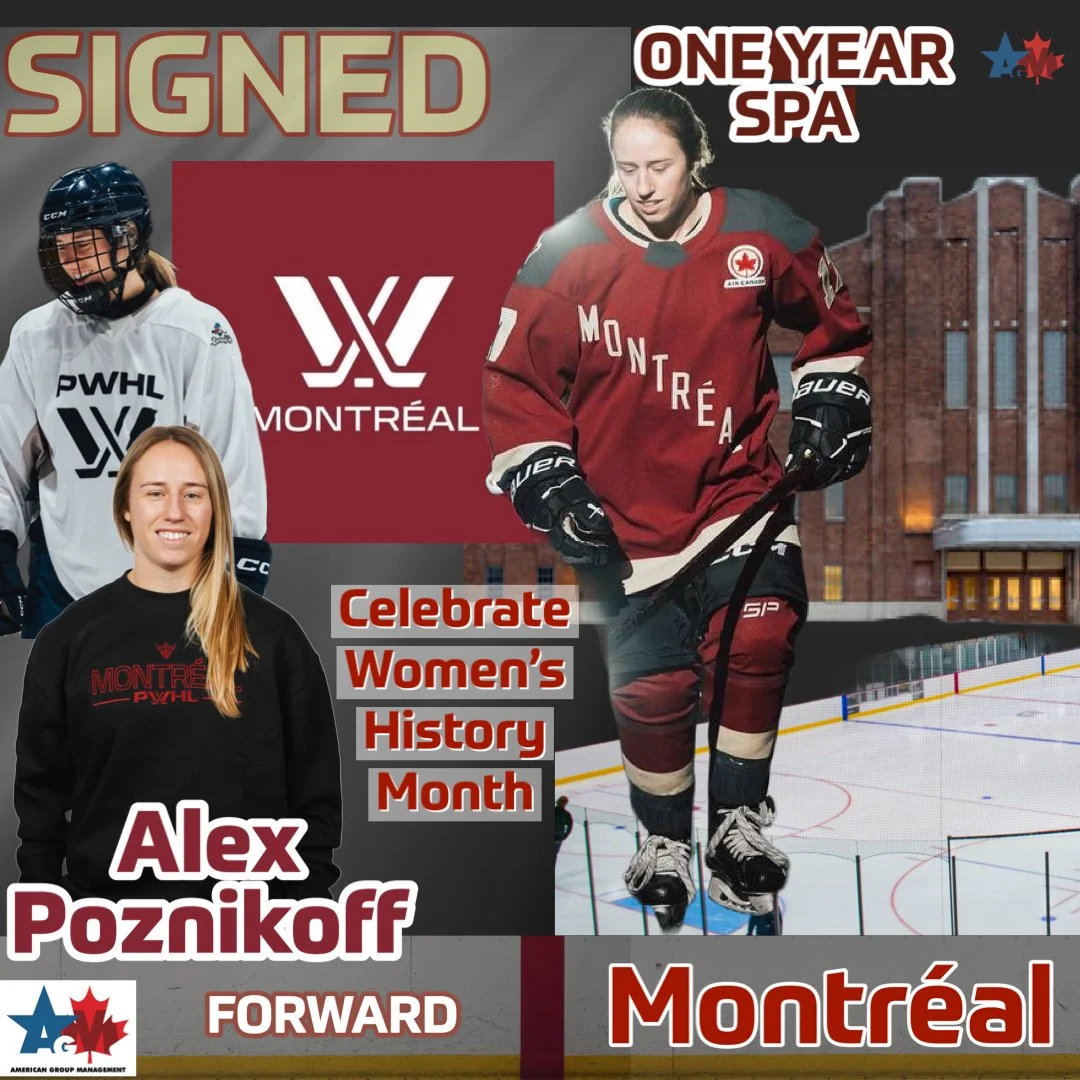 Alex Poznikoff signs 1 year deal with PWHL Montreal