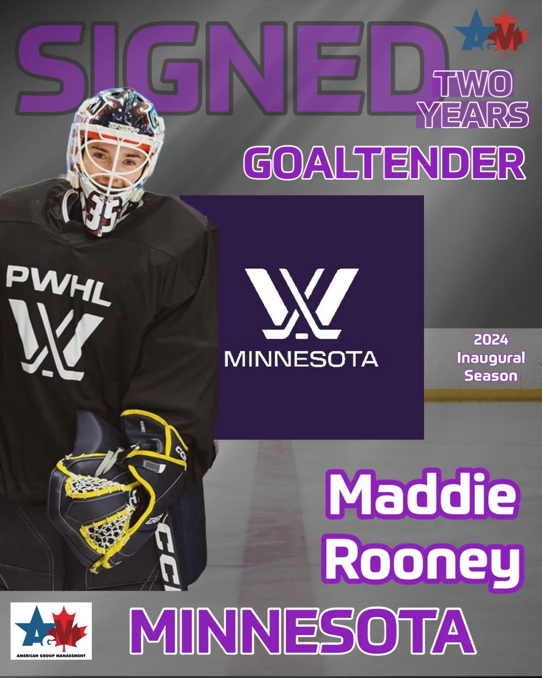 Maddie Rooney signs 2 year deal with PWHL Minnesota