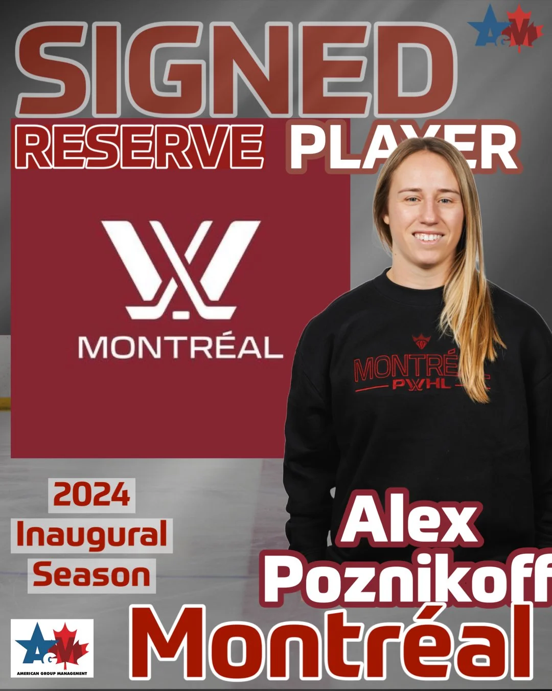 Alexandra Poznikoff signs Reserve Contract with PWHL Montreal
