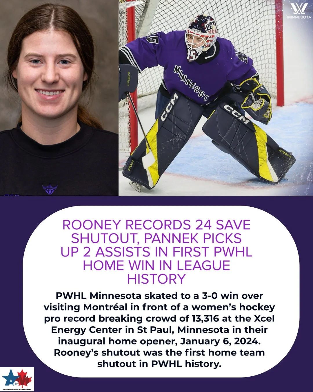 PWHL Minnesota breaks League attendance record in 3-0 victory over Montreal