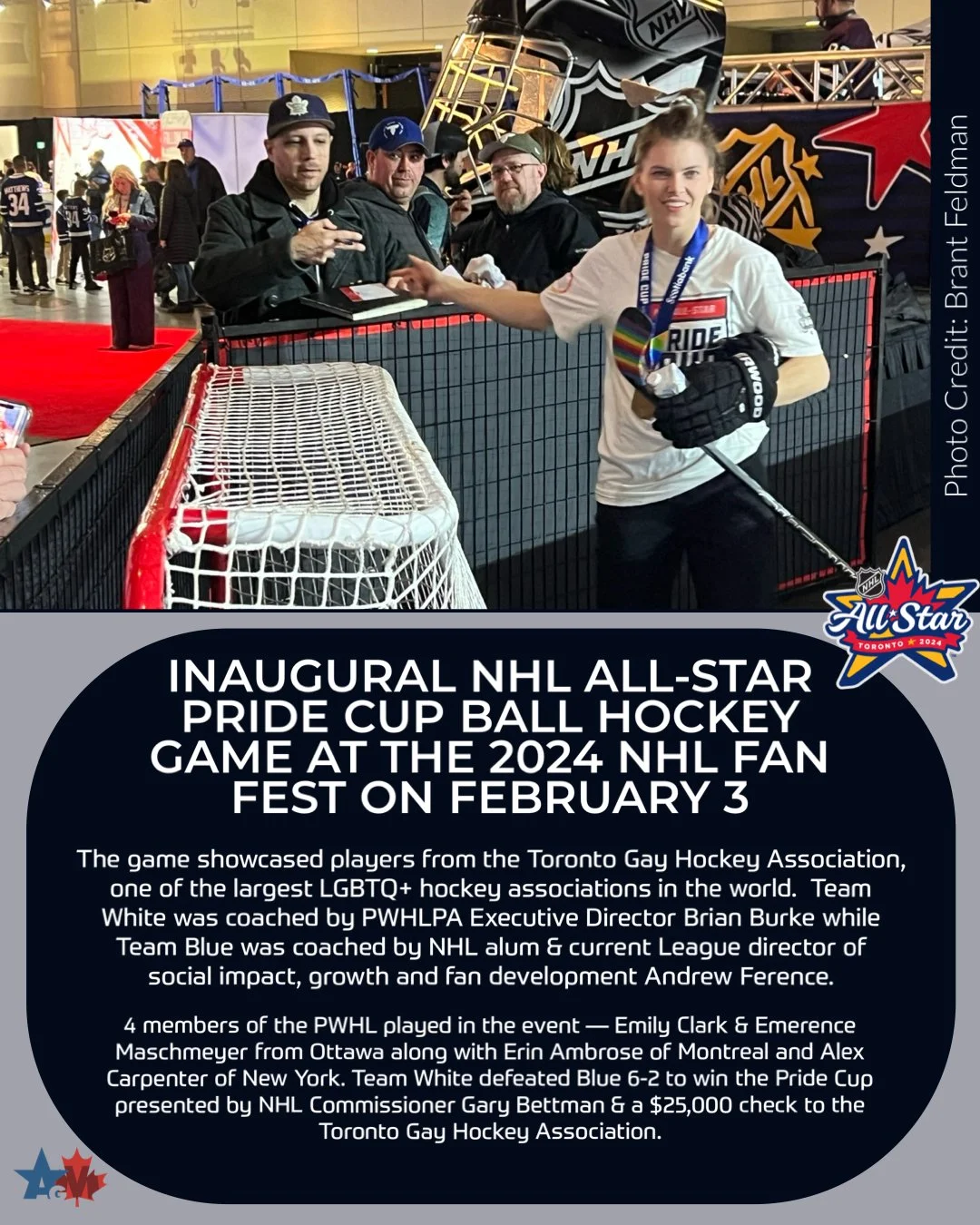 Inaugural NHL All-Star NHL Pride Cup Ball Hockey Game at 2024 NHL Fan Fast