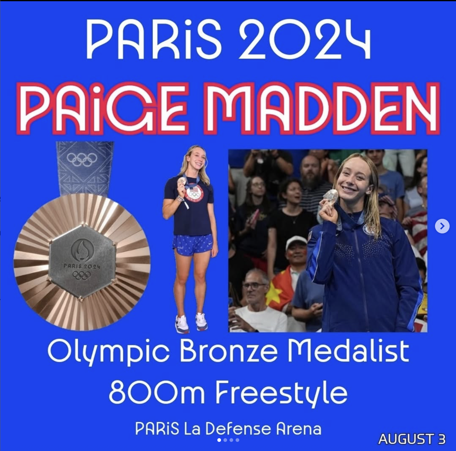 PARiS 2024 Olympic Bronze Medal - Paige Madden