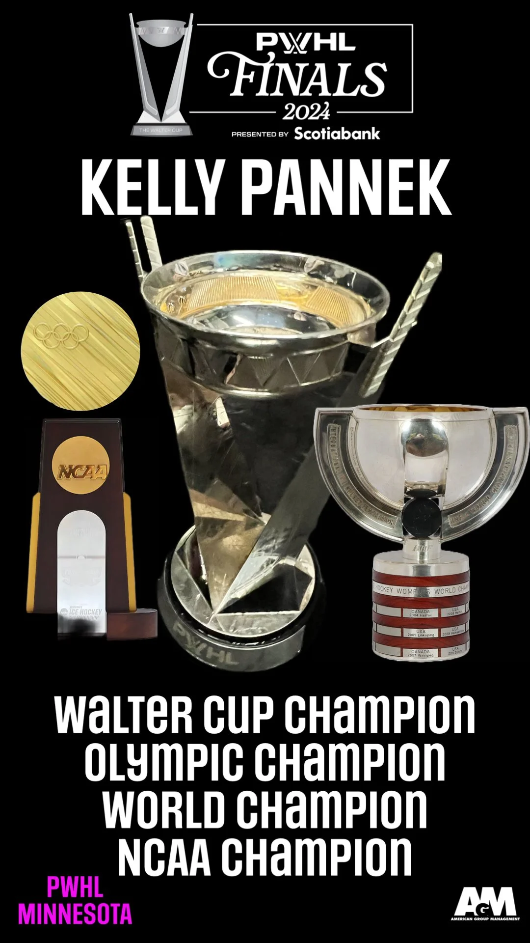 2024 Inaugural PWHL Walter Cup Champion - Kelly Pannek