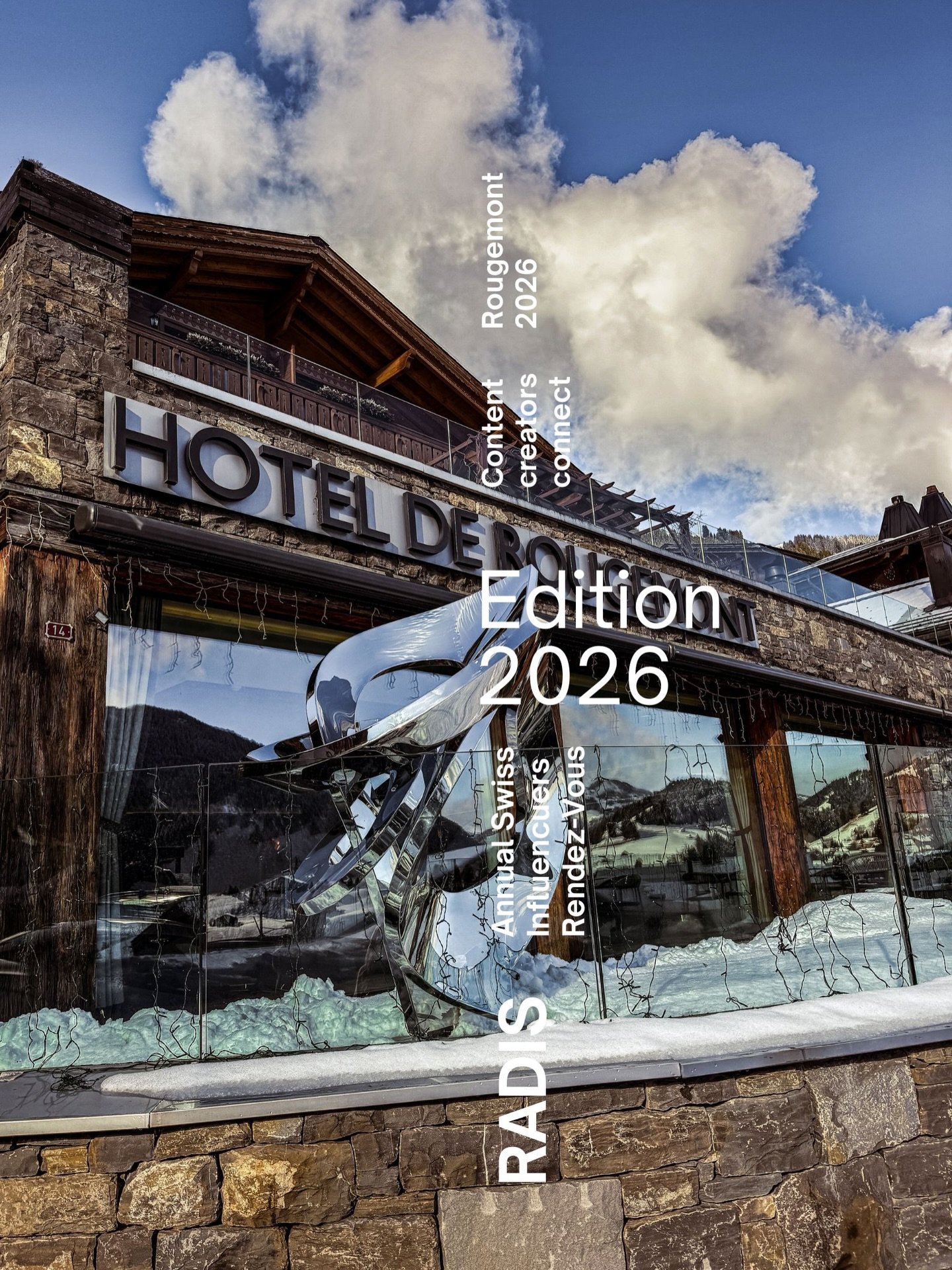 A productive escape to the Swiss Alps.
Through @radis.event, I discovered Rougemont while spending the weekend in workshops, exchanging ideas with brands, and connecting with other creators &mdash; all before heading out to ski at La Videmanette.

Ho