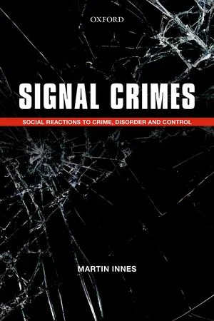 Signal Crimes: Reactions To Crime And Social Control Martin Innes