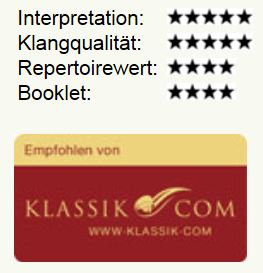 5 Sterne für Interpretation und Klang.