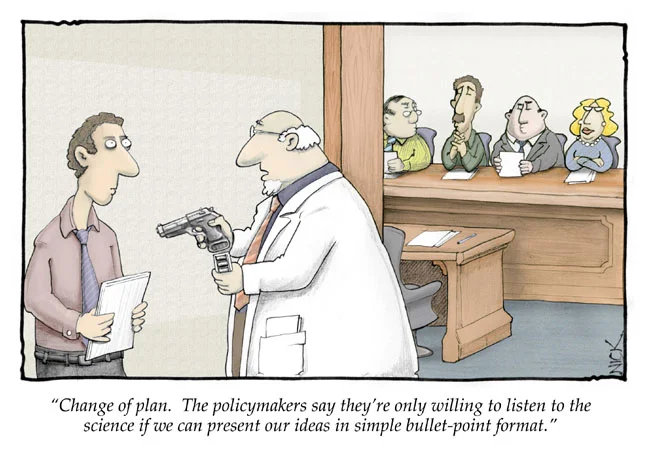 Fight fire with fire? (cartoon by Nick Kim)