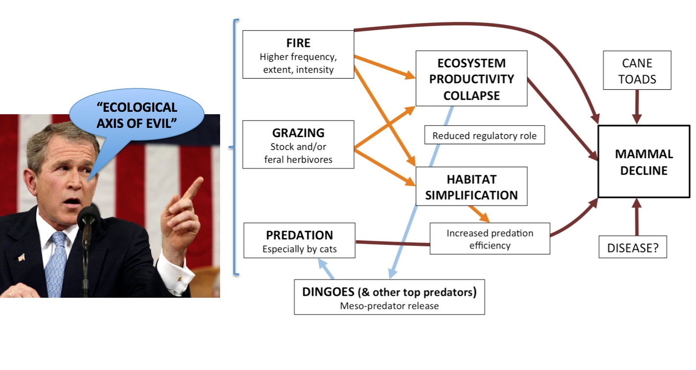 Just ask George... a conceptual model for an 'Ecological Axis of Evil'